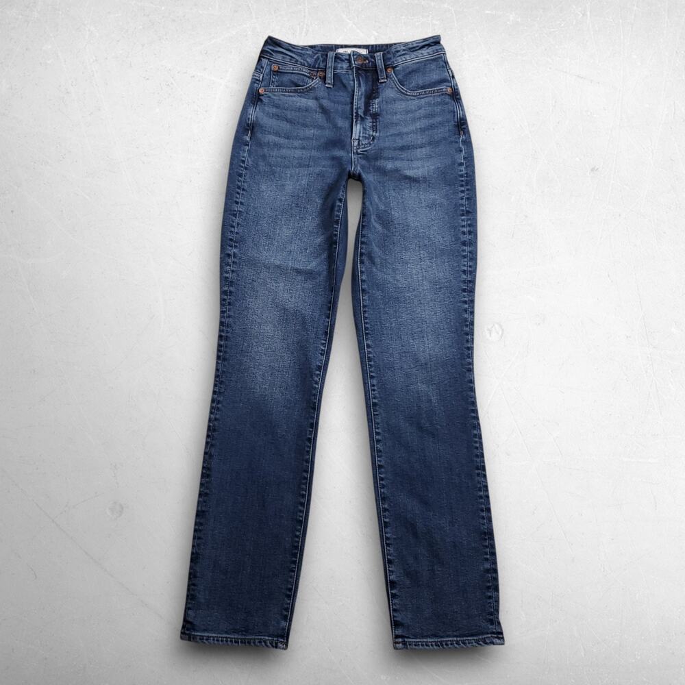 Madewell The Curvy Perfect Vintage Jeans Womens 25 Tall Blue Straight Leg Casual